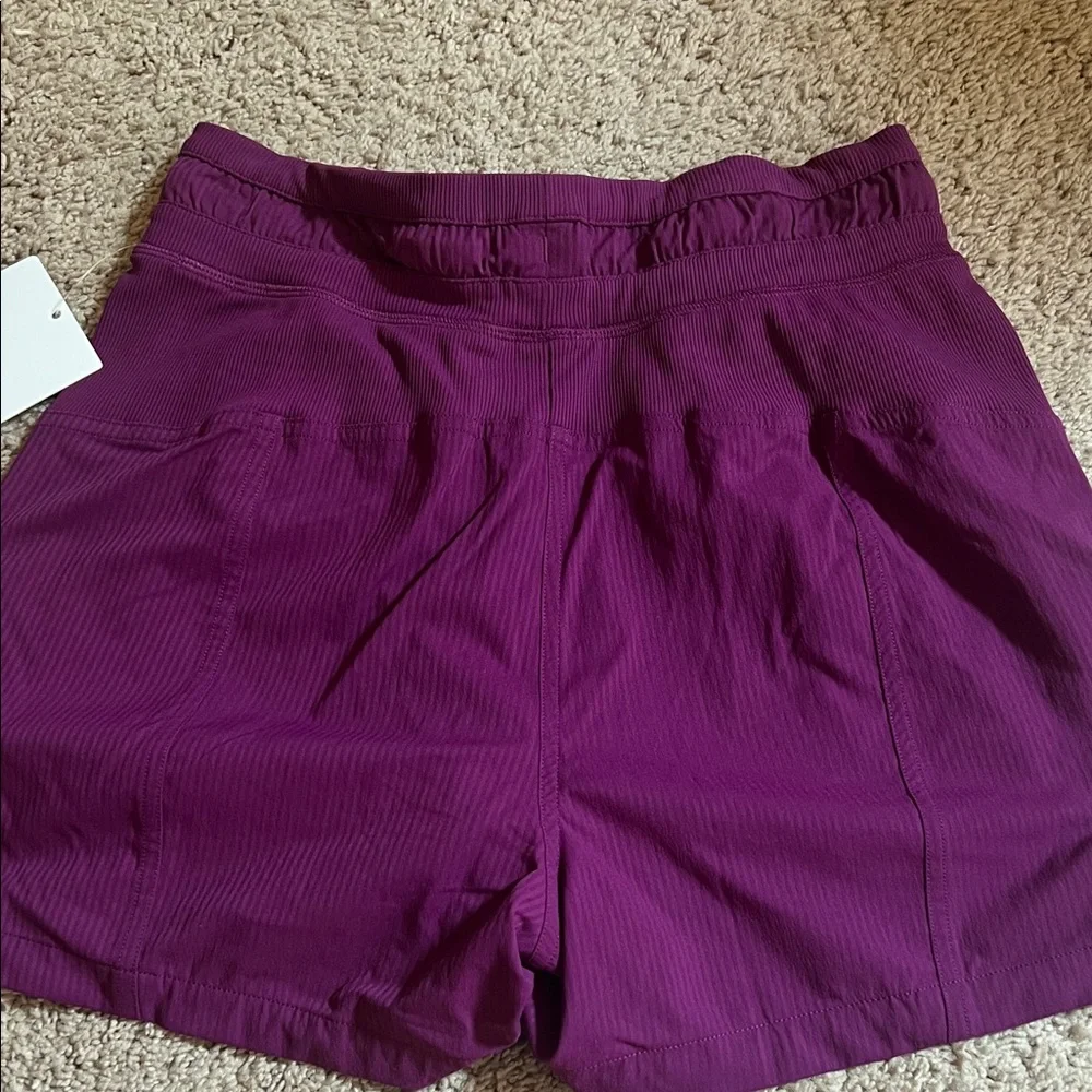 Lululemon Athletica Dark Purple Athletic Shorts - Picture 3 of 5